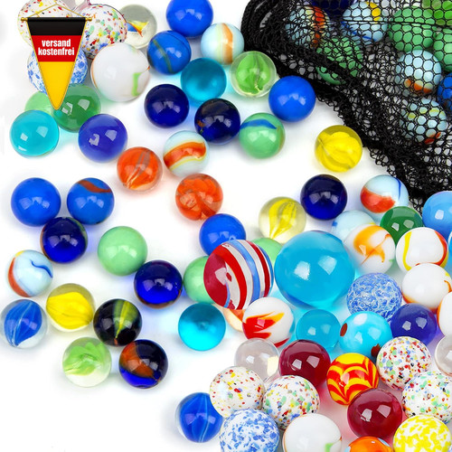 Bunte glasmurmeln set für - bunte,