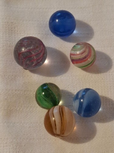 Set alte glas murmeln - alte,