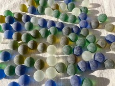 Seeglas Murmeln Mix matt 16mm