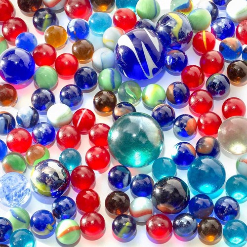 Glasmurmeln set 680g - set, 5