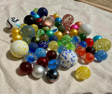 60 Glasmurmeln Set •