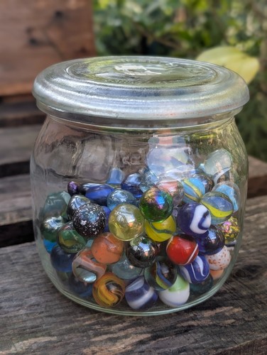 Vintage vegla inmaakglas - vintage,