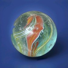 Alte große Glasmurmel mit