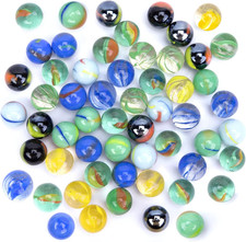 HAKACC 80 Stück Glasmurmeln