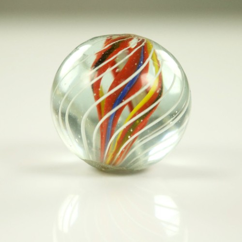 Antik glas murmel lauscha - glas, 27mm
