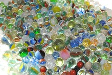 275 alte Glas Murmeln ~ 1950