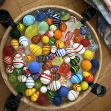 Vintage - Alte Glasmurmeln /