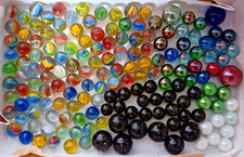 164 Glasmurmeln bunt –