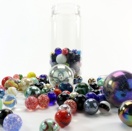 Glasmurmeln set vorratsglas - glasmurmeln,