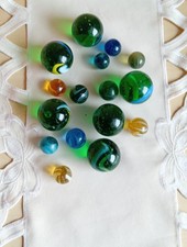 Bunte Glas Murmeln 6 große