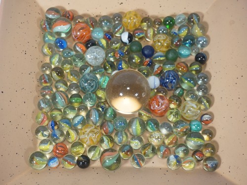 Vintage murmeln glas konvolut - vintage,
